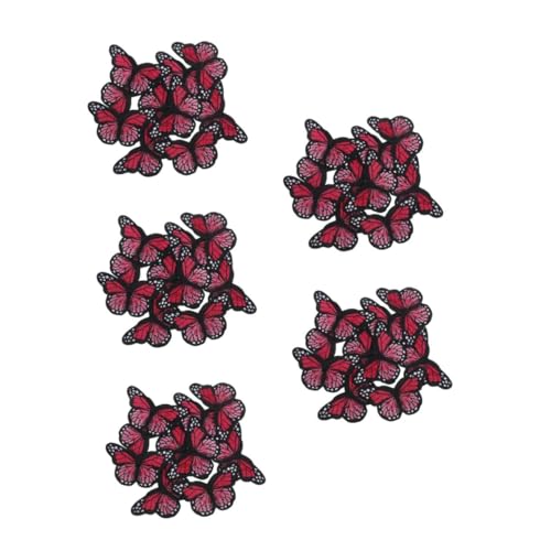 DIYEAH 50 Stück Schmetterling Bügelflicken Große Hellrote Bestickte Applikationen Diy Kleidung Reparatur Dekoration Vielseitig für Jacken Hüte Taschen Einfache Befestigung ohne Nähen DIYEAH 50 Stück Schmetterling Bügelflicken Große Hellrote Bestickte Applikationen Diy Kleidung Reparatur Dekoration Vielseitig für Jacken Hüte Taschen Einfache Befestigung ohne Nähen von DIYEAH