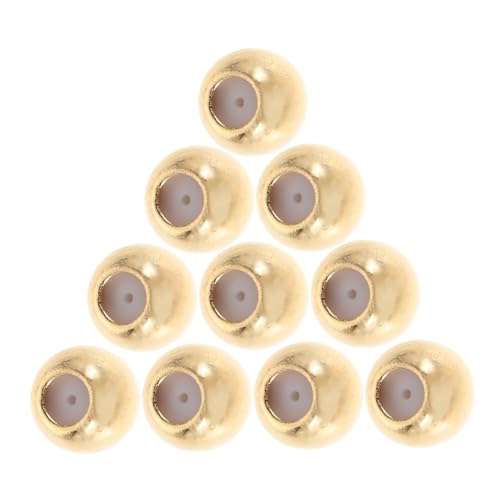 DIYEAH 50 Stück Silikon Abstandshalter Perlen Vergoldet Armband Spacer Stopper für Schmuckherstellung Hautfreundlich Leicht Rutsch Rondelle Beads für DIY Halskette DIYEAH 50 Stück Silikon Abstandshalter Perlen Vergoldet Armband Spacer Stopper für Schmuckherstellung Hautfreundlich Leicht Rutsch Rondelle Beads für DIY Halskette von DIYEAH