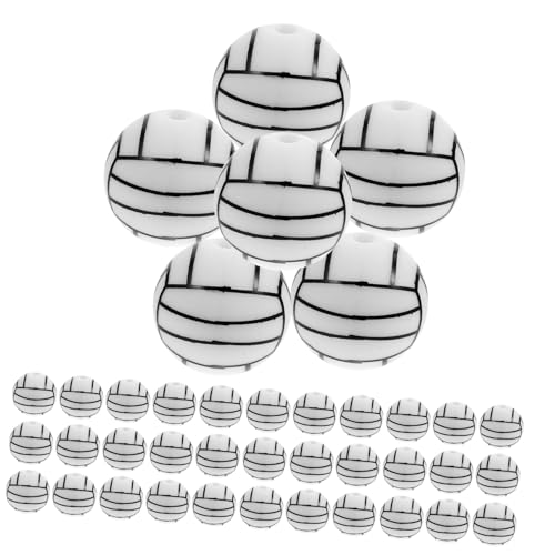 DIYEAH 50 Stück Teiliges Sportschmuck Perlen Silikon Spacer Perlen für Diy Armbänder Halsketten Schlüsselanhänger Handwerk Zubehör Rugby Design Langlebig Sicher DIYEAH 50 Stück Teiliges Sportschmuck Perlen Silikon Spacer Perlen für Diy Armbänder Halsketten Schlüsselanhänger Handwerk Zubehör Rugby Design Langlebig Sicher von DIYEAH