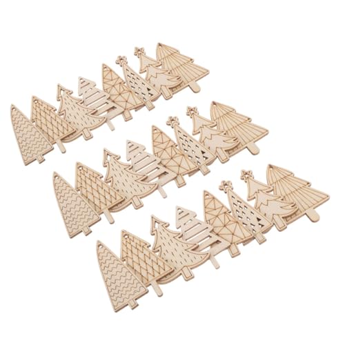 DIYEAH 50 Stück Teiliges Unbemalter Holzanhänger Weihnachtsbaum Form Glatte Splitterfreie Holzstücke mit Filigranen Hohlmustern für Diy Deko Malprojekte und Festliche Baumdekoration DIYEAH 50 Stück Teiliges Unbemalter Holzanhänger Weihnachtsbaum Form Glatte Splitterfreie Holzstücke mit Filigranen Hohlmustern für Diy Deko Malprojekte und Festliche Baumdekoration von DIYEAH