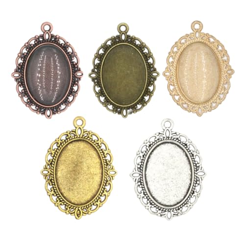 DIYEAH 50 Stück Teiliges Vintage Legierungs Anhänger Tabletts Oval mit Glasabdeckungen DIY Schmuckherstellung für Kettenanhänger Befüllen und Kreative Schmucksteine Gestalten DIYEAH 50 Stück Teiliges Vintage Legierungs Anhänger Tabletts Oval mit Glasabdeckungen DIY Schmuckherstellung für Kettenanhänger Befüllen und Kreative Schmucksteine Gestalten von DIYEAH
