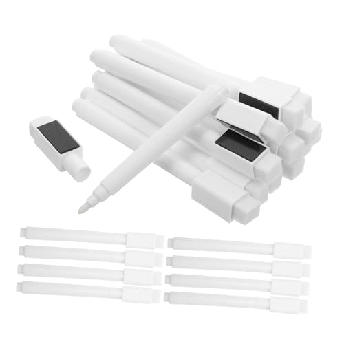 DIYEAH 50 Stück Whiteboard Marker mit Radierkappen Magnetische Dry Erase Stifte für Büro Schule und Zuhause Abwischbare Whiteboard Stifte für Glas Papier und Glatte Oberflächen von DIYEAH