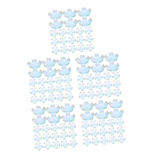 DIYEAH 500 Stck. Acryl Kirschblüten Perlen mit Goldfolie Mini Zier Spacer Perlen für DIY Schmuckherstellung Filigrane Blumenperlen für Armbänder und Halsketten Bastelzubehör von DIYEAH