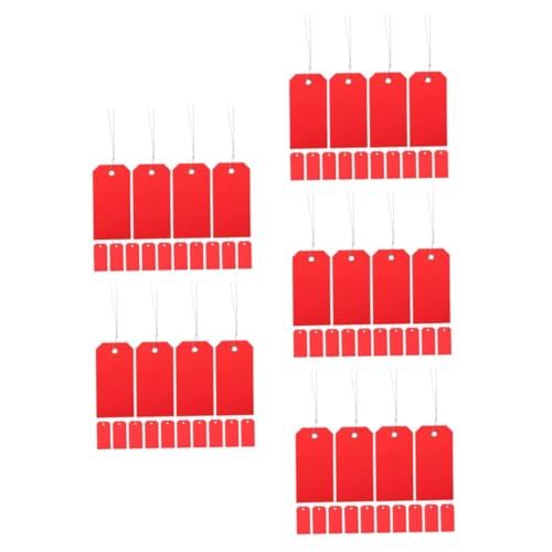DIYEAH 500 Stck. Rote PVC Gepäckanhänger mit Draht Reißfest und Beschreibbar Wiederverwendbare Kofferanhänger für Koffer Vielseitige Versand und Identifikationsetiketten für Reisen und DIYEAH 500 Stck. Rote PVC Gepäckanhänger mit Draht Reißfest und Beschreibbar Wiederverwendbare Kofferanhänger für Koffer Vielseitige Versand und Identifikationsetiketten für Reisen und von DIYEAH