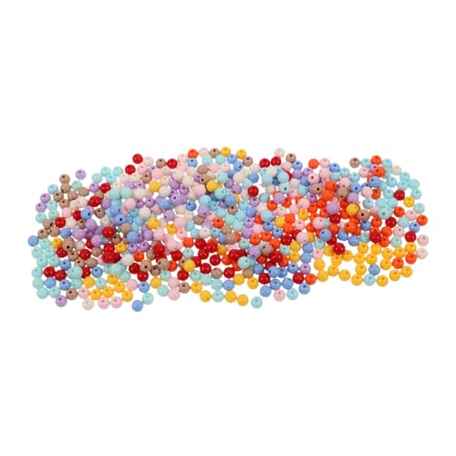DIYEAH 500 Stück Acryl Rundperlen Große Bunte Pastell Farben DIY Schmuckherstellung Spacer Perlen für Armbänder Halsketten Handyketten von DIYEAH