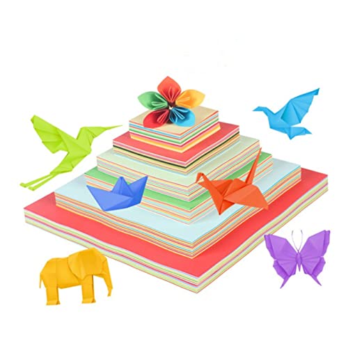 DIYEAH 500 Stück Buntes Papier Bastelpapier für Handwerk Origami DIY Spiel Umweltfreundliche Bastelmaterialien Farben für Kindergartenprojekte von DIYEAH