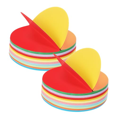 DIYEAH 500 Stück Doppelseitige Bastelbögen für Diy Projekte Handgemachtes Origami Papier für Schüler Farben von DIYEAH