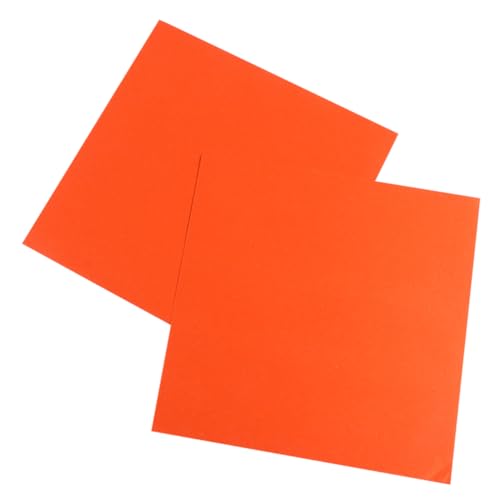 DIYEAH 500 Stück Faltpapier Origami Bastelpapier Orange DIY Bastelbedarf für Handarbeiten für Kindergartenprojekte und Schulprojekte von DIYEAH