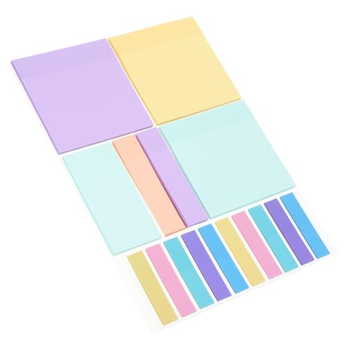 DIYEAH 500 Stück Haftnotizen Selbstklebende Memo Sticker für Büro und Zuhause Wasserfest für To Do Listen Erinnerungen und Notizen Transparent und Praktisch von DIYEAH