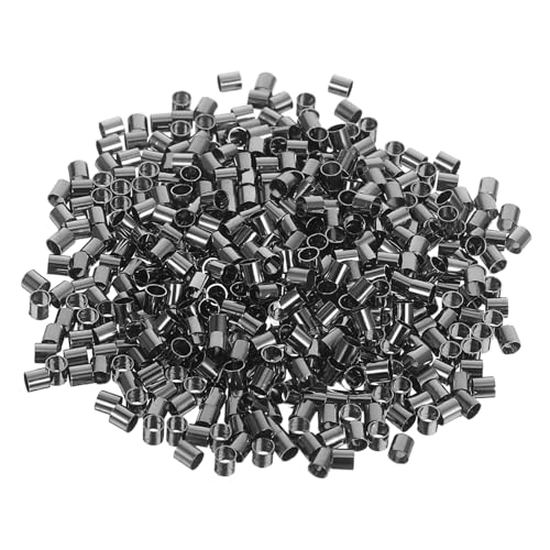DIYEAH 500 Stück Hochwertige Crimpperlen für Schmuckherstellung Endstopper zur Sicherung von Schmuck Schnüren Diy Zubehör für Kreative Projekte von DIYEAH