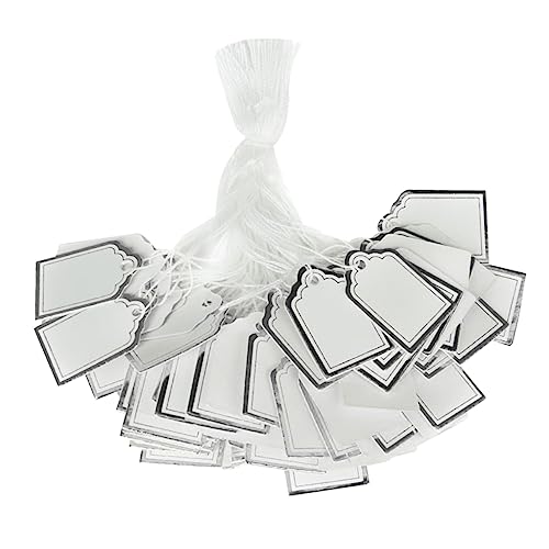 DIYEAH 500 Stück Schmuck Tags Papierkarten Wunschkarten Etiketten für Geschäfte Zufällige Farben für Schmuckdisplay und Kreative Projekte Zufällige Farbe Zufällige Farbe von DIYEAH