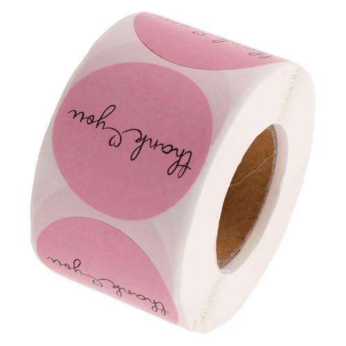 DIYEAH 500 Stück dekorative Aufkleber Keksdichtungsaufkleber Danke Aufkleber süß danke Label-Tags Geschenkverpackungsetiketten selbstklebende Dankeschön-Etiketten Rosa DIYEAH 500 Stück dekorative Aufkleber Keksdichtungsaufkleber Danke Aufkleber süß danke Label-Tags Geschenkverpackungsetiketten selbstklebende Dankeschön-Etiketten Rosa von DIYEAH