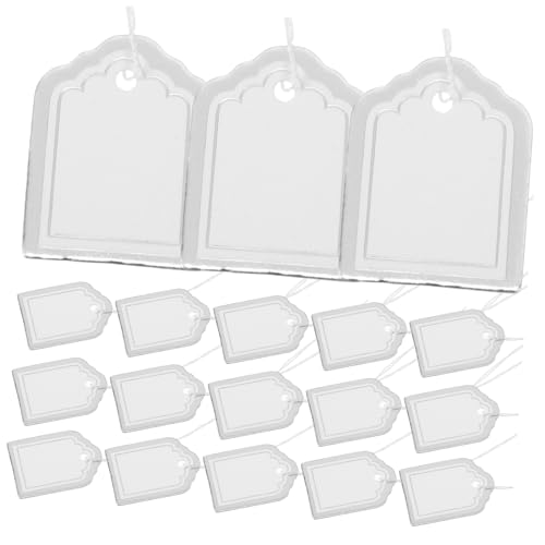 DIYEAH 500 Stück leeres Etikett zum Aufhängen Kleidungsetiketten Tags anzeigen Schmucketikett Schmuckanhänger aus Papier Preisschild für Schmuck Preisschilder für Kleidung Silver DIYEAH 500 Stück leeres Etikett zum Aufhängen Kleidungsetiketten Tags anzeigen Schmucketikett Schmuckanhänger aus Papier Preisschild für Schmuck Preisschilder für Kleidung Silver von DIYEAH