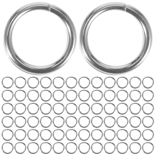 DIYEAH 500 Stück robuste Spaltringe aus Edelstahl, Metall-Schlüsselanhänger, geteilte Schlüsselringe, flache O-Ringe für Zuhause, Autoschlüssel, Anhänge, Schlüssel, Anhänger, Silber DIYEAH 500 Stück robuste Spaltringe aus Edelstahl, Metall-Schlüsselanhänger, geteilte Schlüsselringe, flache O-Ringe für Zuhause, Autoschlüssel, Anhänge, Schlüssel, Anhänger, Silber von DIYEAH