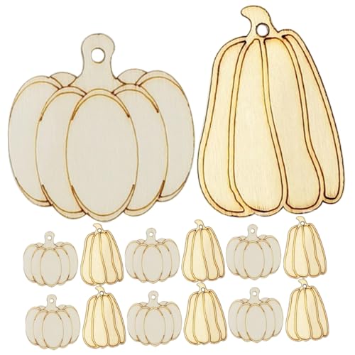 DIYEAH 50Stücke Holz Kürbis Dekorationen Blanko Halloween Bastel Tags für DIY Projekte Unvollendete Holzspäne für Kunstwerke und DIYEAH 50Stücke Holz Kürbis Dekorationen Blanko Halloween Bastel Tags für DIY Projekte Unvollendete Holzspäne für Kunstwerke und von DIYEAH
