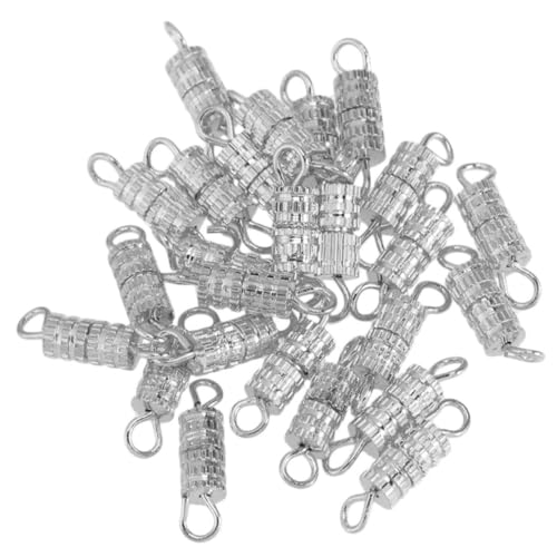 DIYEAH 50Stücke Kupferschrauben Halskette Verschlüsse DIY Schmuckzubehör für Armbänder und Hochwertige Verbindungselemente zur Schmuckherstellung von DIYEAH