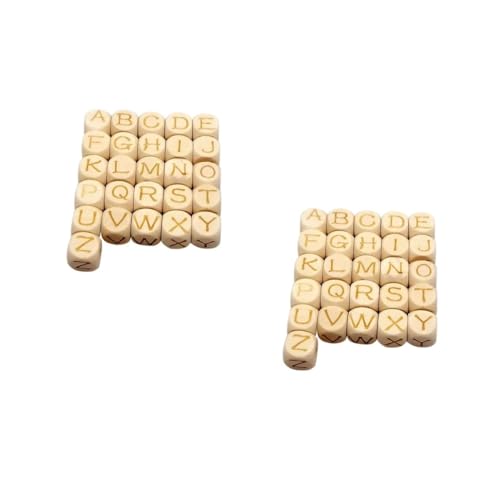 DIYEAH 52 Stk. Teiliges Natürliche Farbe Holzperlen mit Lasergravur Quadratische Buchstaben Spacer für Schmuckherstellung Diy Bastelprojekte Sichere Glatte Oberfläche Vielseitige DIYEAH 52 Stk. Teiliges Natürliche Farbe Holzperlen mit Lasergravur Quadratische Buchstaben Spacer für Schmuckherstellung Diy Bastelprojekte Sichere Glatte Oberfläche Vielseitige von DIYEAH