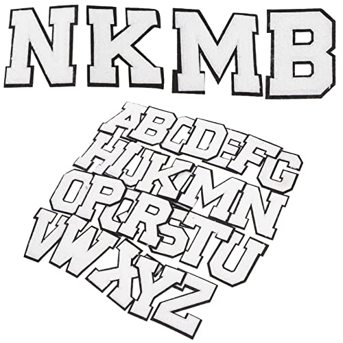 DIYEAH 52 Stück Buchstaben Aufnäher Aufbügelbare Gestickte DIY Patches für Kleidung Taschen Hüte und Schuhe zum Dekorieren und Reparieren von Textilien von DIYEAH