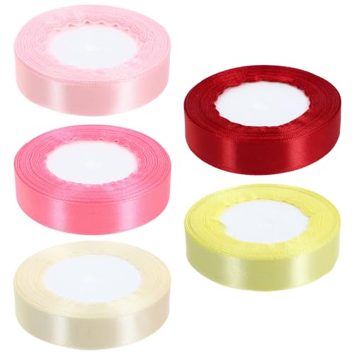DIYEAH 5Rollen DIY Bastelband Geschenkverpackungsband Farben Weinrot für Party Dekoration Schleifen und DIYEAH 5Rollen DIY Bastelband Geschenkverpackungsband Farben Weinrot für Party Dekoration Schleifen und von DIYEAH