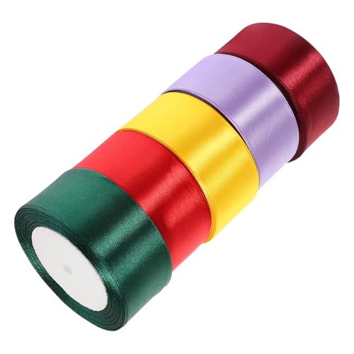 DIYEAH 5Rollen Geschenkband Verschiedenen Farben Breites Dekorationsband für Bastelprojekte und Blumendekoration für Hochzeiten und Feiern DIYEAH 5Rollen Geschenkband Verschiedenen Farben Breites Dekorationsband für Bastelprojekte und Blumendekoration für Hochzeiten und Feiern von DIYEAH