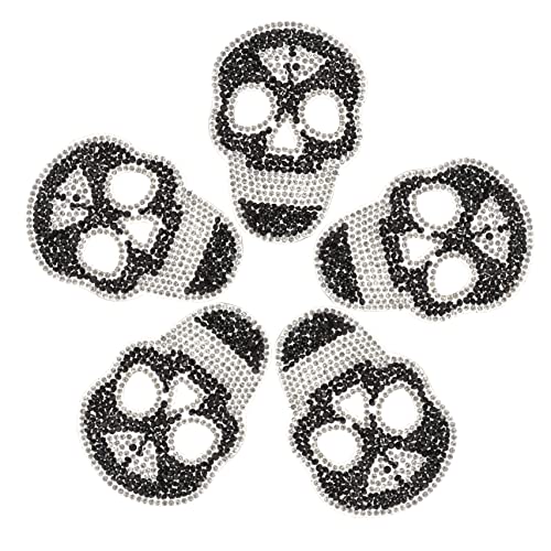 DIYEAH 5Stücke Multifunktionale Skull Patches Aufbügelflicken für Kleidung Taschen Hüte und Schuhe Dekorative Strass Patches zur Reparatur von Kleidungsstücken DIYEAH 5Stücke Multifunktionale Skull Patches Aufbügelflicken für Kleidung Taschen Hüte und Schuhe Dekorative Strass Patches zur Reparatur von Kleidungsstücken von DIYEAH