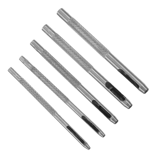 DIYEAH 5Stücke Teiliges Hollow Punch Set für Scharfe Lochstanzer für DIY Projekte für Gürteldesign und Handwerksarbeiten mit Praktischem Gehäuse und Sicherem Sockel von DIYEAH