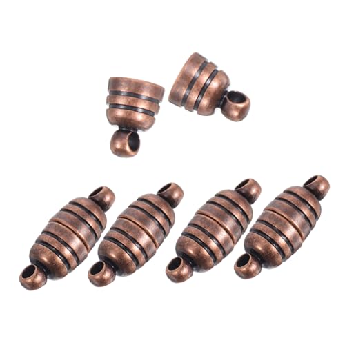 DIYEAH 5Stücke Vintage Kupfer Magnetverschlüsse für DIY Schmuck Langlebige Schmuckverbindungen Mühelose Befestigung für und Armbänder Zubehör für Schmuckherstellung von DIYEAH