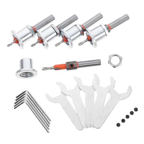 DIYEAH 5pcs Einstellbare Tiefenkaltersink -bohrbit Für Holzbearbeitung Für Präzisionsbohrungen Und Schrankherstellung Enthalten Bohrer -tiefenstopp Und Austauschstalterbits DIYEAH 5pcs Einstellbare Tiefenkaltersink -bohrbit Für Holzbearbeitung Für Präzisionsbohrungen Und Schrankherstellung Enthalten Bohrer -tiefenstopp Und Austauschstalterbits von DIYEAH