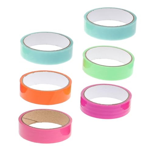 DIYEAH 6 Rollen Bunte Klebebänder für Dekompression Farbenfrohes Klebeband für Bastelarbeiten Geeignet für Schule Zuhause und Büro Unisex Einfach Anzuwenden Stressabbauend und Sicher DIYEAH 6 Rollen Bunte Klebebänder für Dekompression Farbenfrohes Klebeband für Bastelarbeiten Geeignet für Schule Zuhause und Büro Unisex Einfach Anzuwenden Stressabbauend und Sicher von DIYEAH