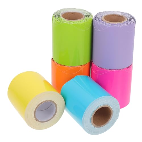 DIYEAH 6 Rollen Bunte Wasserdichte Dekorationsfolie für Klassenzimmer Selbstklebende Randverzierung für Pinnwände Tafeln und Glatte Oberflächen ohne Kleber Praktische Anwendung DIYEAH 6 Rollen Bunte Wasserdichte Dekorationsfolie für Klassenzimmer Selbstklebende Randverzierung für Pinnwände Tafeln und Glatte Oberflächen ohne Kleber Praktische Anwendung von DIYEAH