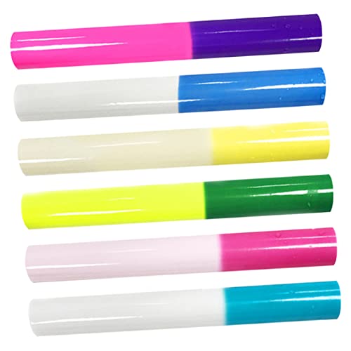 DIYEAH 6 Rollen Dekorative Tassenaufkleber Eiskaffeetasse The Loud Cup Kaffeefilter Deckel Wiederverwendbare Mini Tassenaufkleber Für Autos Untersetzer Neon Schnappbecher von DIYEAH