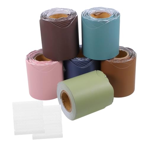 DIYEAH 6 Rollen Grenzpapier von Bulletin Board Pinnwanddekorationen für das Büro Papierfans Bulletin Board Bulletin Board Tric -Klassenzimmerpunkte Klassen dekorative Trimmrand von DIYEAH
