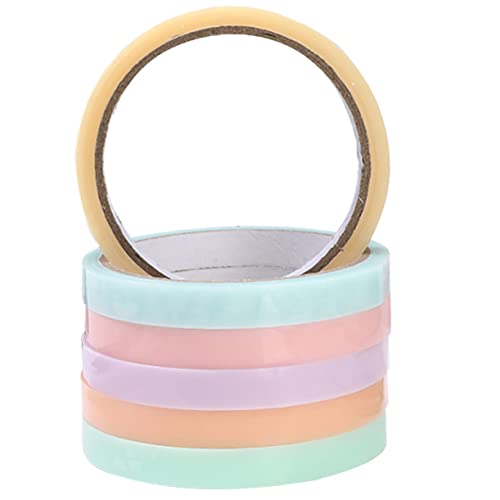 DIYEAH 6 Rollen Klebeband mit Dekompressionsbällen Bunte Selbstklebende Bälle für Stressabbau und Kreative Bastelprojekte Zufällige Farben Zufällige Farbe Zufällige Farbe von DIYEAH