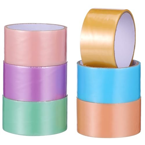 DIYEAH 6 Rollen Kreative Klebebänder für Diy Projekte Bunte Dekorative Haftbänder Perlenoptik Farben Entspannendes für Erwachsene von DIYEAH