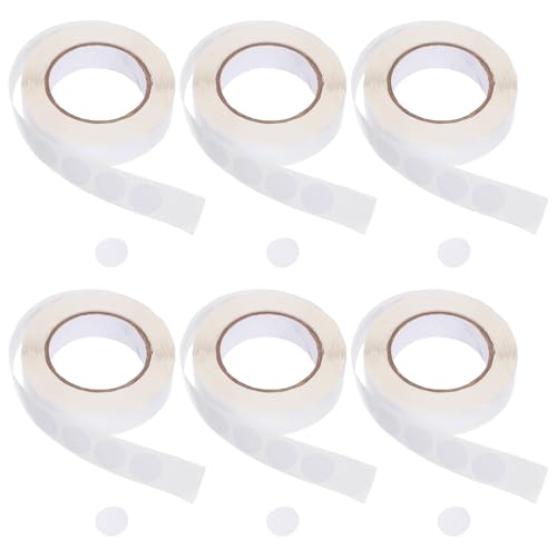 DIYEAH 6 Rollen runde Siegelaufkleber, weiß, blanko, Etiketten, Umschlag, Postsiegel, selbstklebende Paketkreise, Etikettenpunkte für Bastelarbeiten, Organisation und Verwendung im Klassenzimmer, DIYEAH 6 Rollen runde Siegelaufkleber, weiß, blanko, Etiketten, Umschlag, Postsiegel, selbstklebende Paketkreise, Etikettenpunkte für Bastelarbeiten, Organisation und Verwendung im Klassenzimmer, von DIYEAH