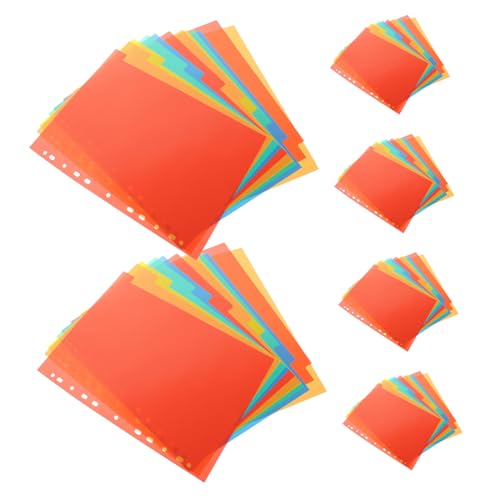 DIYEAH 6 Sätze Losblatt-Loch-Indexseite Tab -Trenner Dateitrenner mit Tabulatoren Ordnertrenner klar Bulk Binder -Trenner Loseblatt-Notizbücher Binderseitenteiler ordner trennstreifen PVC DIYEAH 6 Sätze Losblatt-Loch-Indexseite Tab -Trenner Dateitrenner mit Tabulatoren Ordnertrenner klar Bulk Binder -Trenner Loseblatt-Notizbücher Binderseitenteiler ordner trennstreifen PVC von DIYEAH