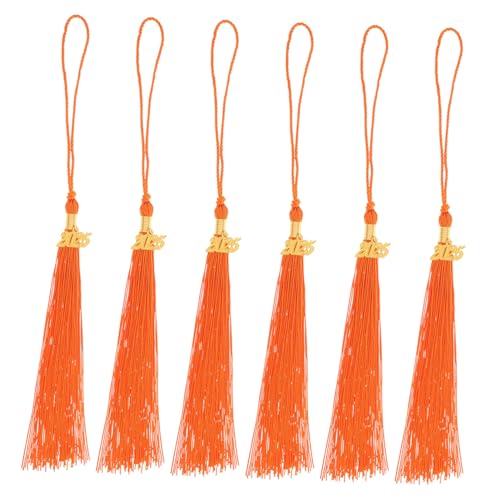 DIYEAH 6 Stück Abschlussquasten mit Jahr Charm Akademische Hutquasten für Abschlussfeiern Souvenirs und für Graduierte Orangefarbenes DIYEAH 6 Stück Abschlussquasten mit Jahr Charm Akademische Hutquasten für Abschlussfeiern Souvenirs und für Graduierte Orangefarbenes von DIYEAH