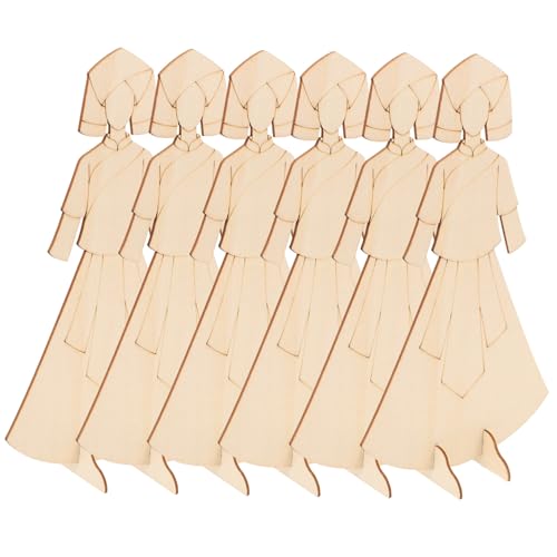 DIYEAH 6 Stück Anhänger Aus Holz Ausschnitte Diy Malspielzeug Diy Ausschnitt Graffiti-holzspäne Graffiti-holzscheiben Holzscheiben Selber Machen Graffiti-chips Hölzern von DIYEAH