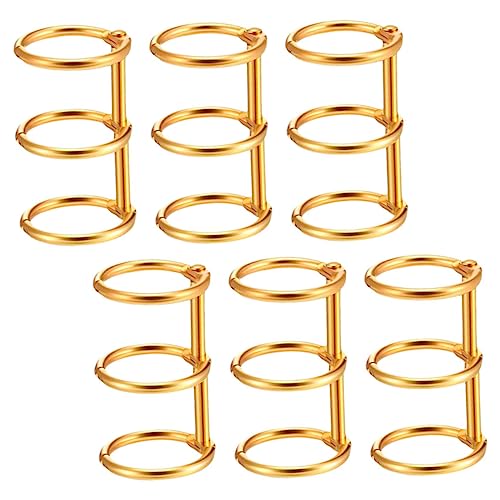 DIYEAH 6 Stück Bindemittel spiralblock metallisch Notizbuch kleine Ringe Loseblattringe büromaterial bürozubehör Ringbuchringe metallringe schnellhefter Schnappringe Bindungsspulen Golden DIYEAH 6 Stück Bindemittel spiralblock metallisch Notizbuch kleine Ringe Loseblattringe büromaterial bürozubehör Ringbuchringe metallringe schnellhefter Schnappringe Bindungsspulen Golden von DIYEAH