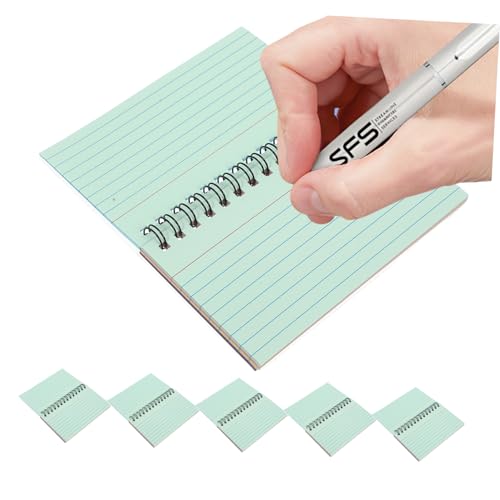 DIYEAH 6 Stück Buntes Spiral Notizbuch für Schreiben Zeichnen und Notizen Memo Pad für Schule Büro und Reisen von DIYEAH