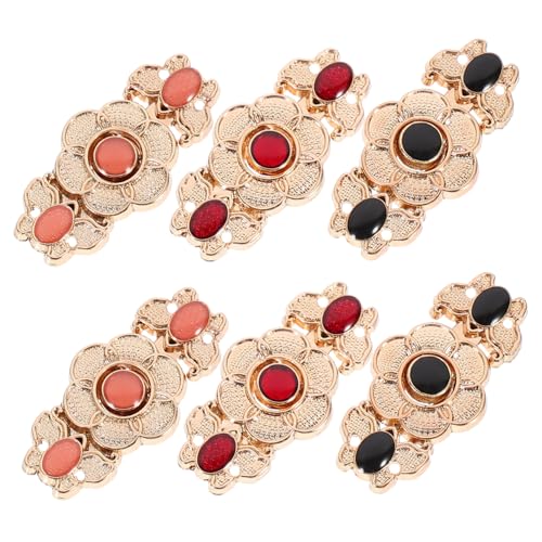 DIYEAH 6 Stück Druckknopfschlaufe Broschenhalter Goldfarben Bettdecken Druckknöpfe Ringverlängerung Jeansknöpfe Für Lose Jeans Kragen Bilder Blazer Boutonniere Revers von DIYEAH