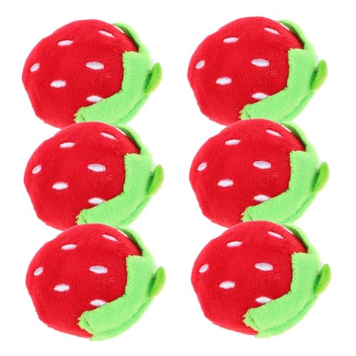 DIYEAH 6 Stück Erdbeer Plüschspielzeug Weiche Süße Erdbeer Kuscheltiere für Mini Obst Plüschkissen zum und Dekorieren DIYEAH 6 Stück Erdbeer Plüschspielzeug Weiche Süße Erdbeer Kuscheltiere für Mini Obst Plüschkissen zum und Dekorieren von DIYEAH