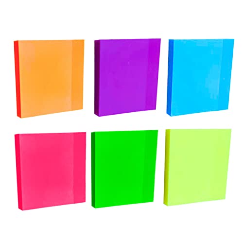 DIYEAH 6 Stück Farbige Haftnotizen Selbstklebende Durchsichtige Notizzettel für Schule Büro Beschreibbar für Notizen Erinnerungen und Organisation DIYEAH 6 Stück Farbige Haftnotizen Selbstklebende Durchsichtige Notizzettel für Schule Büro Beschreibbar für Notizen Erinnerungen und Organisation von DIYEAH