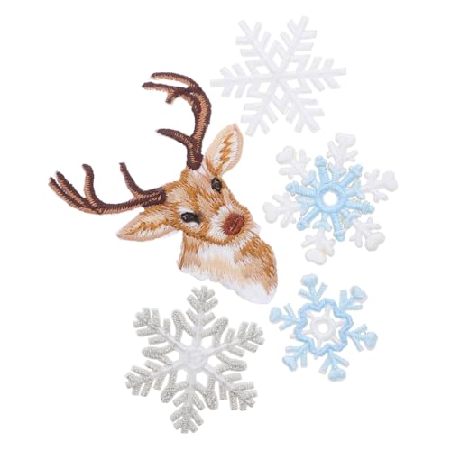 DIYEAH 6 Stück Goldene Bestickte Schneeflocken Applikationen zum Aufbügeln Winterliche DIY Patches mit Rentiermotiv Strapazierfähige Stickerei für Kleidung Jacken Rucksäcke und Mützen DIYEAH 6 Stück Goldene Bestickte Schneeflocken Applikationen zum Aufbügeln Winterliche DIY Patches mit Rentiermotiv Strapazierfähige Stickerei für Kleidung Jacken Rucksäcke und Mützen von DIYEAH