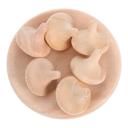 DIYEAH 6 Stück Handgefertigte Holz für Unlackierte Montessori Gyroskop Tops Feinmotorik und Indoor Interaktion DIYEAH 6 Stück Handgefertigte Holz für Unlackierte Montessori Gyroskop Tops Feinmotorik und Indoor Interaktion von DIYEAH