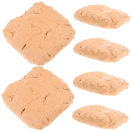 DIYEAH 6 Stück Handgefertigter Ton für natürlicher, luftgetrockneter Ton Modelliermasse-Kit Hey Lernspielzeug für Teenager Modelliermasse zum Selbermachen Abs Beige von DIYEAH