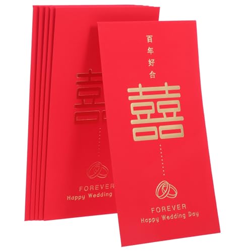 DIYEAH 6 Stück Happy Red Envelope -Tasche erheben Rose Kasse zukünftige Braut für briefumschläge dekorative Geldtasche rotes Paket Glücksgeldtasche Parteigeldtasche roter Umschlag Papier DIYEAH 6 Stück Happy Red Envelope -Tasche erheben Rose Kasse zukünftige Braut für briefumschläge dekorative Geldtasche rotes Paket Glücksgeldtasche Parteigeldtasche roter Umschlag Papier von DIYEAH