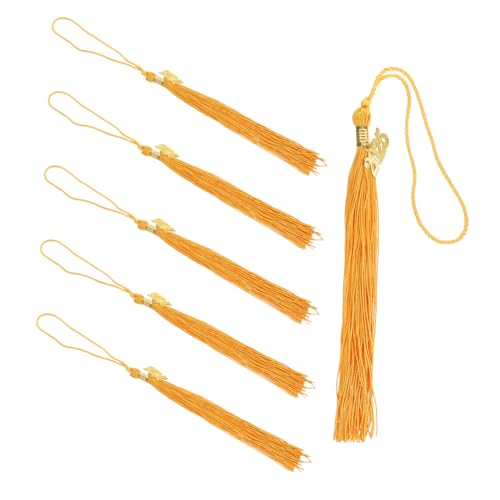DIYEAH 6 Stück Junggesellenhut Quaste Abschlusssaison Junggesellenhut Abschlussfeierhüte Abschlussquaste 2025 Gedenk-Abschlussquaste Anhänger für Abschlussquaste Polyester Yellow DIYEAH 6 Stück Junggesellenhut Quaste Abschlusssaison Junggesellenhut Abschlussfeierhüte Abschlussquaste 2025 Gedenk-Abschlussquaste Anhänger für Abschlussquaste Polyester Yellow von DIYEAH