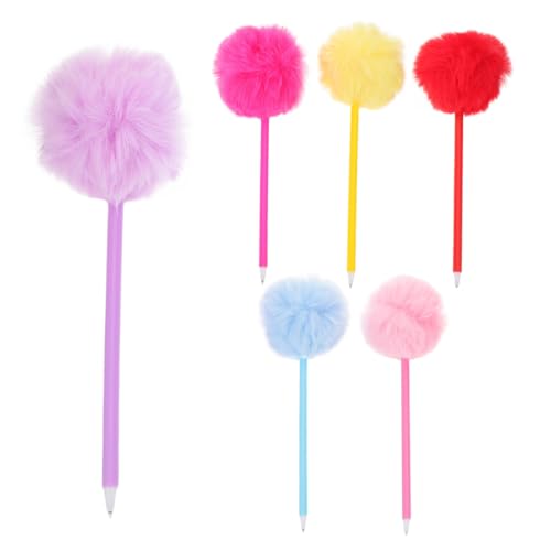 DIYEAH 6 Stück Kreative Plüsch-kugelschreiber mit Flauschigem Pompon Weicher Griff Lustige Schreibstifte für Mädchen Schule Büro Party Kreative Schreibwaren DIYEAH 6 Stück Kreative Plüsch-kugelschreiber mit Flauschigem Pompon Weicher Griff Lustige Schreibstifte für Mädchen Schule Büro Party Kreative Schreibwaren von DIYEAH