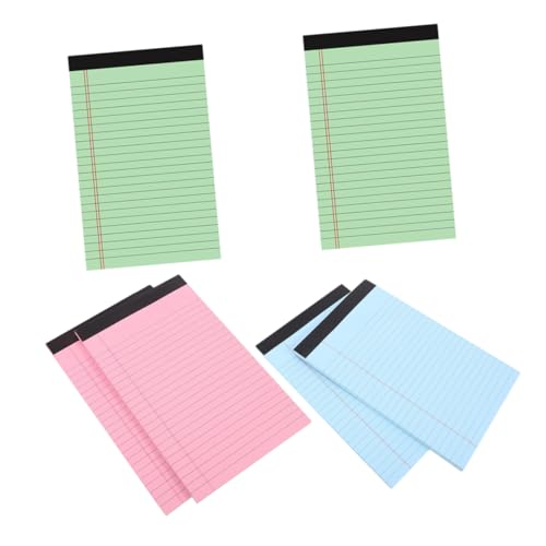 DIYEAH 6 Stück Liniert Notizblock Perforierte Notizblätter für Büro Schule Studium Grün Blau für Notizen Planung Aufgabenmanagement DIYEAH 6 Stück Liniert Notizblock Perforierte Notizblätter für Büro Schule Studium Grün Blau für Notizen Planung Aufgabenmanagement von DIYEAH